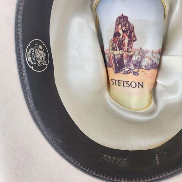 Stetson Beige Cowboy Hat with Feather Accent main image 8